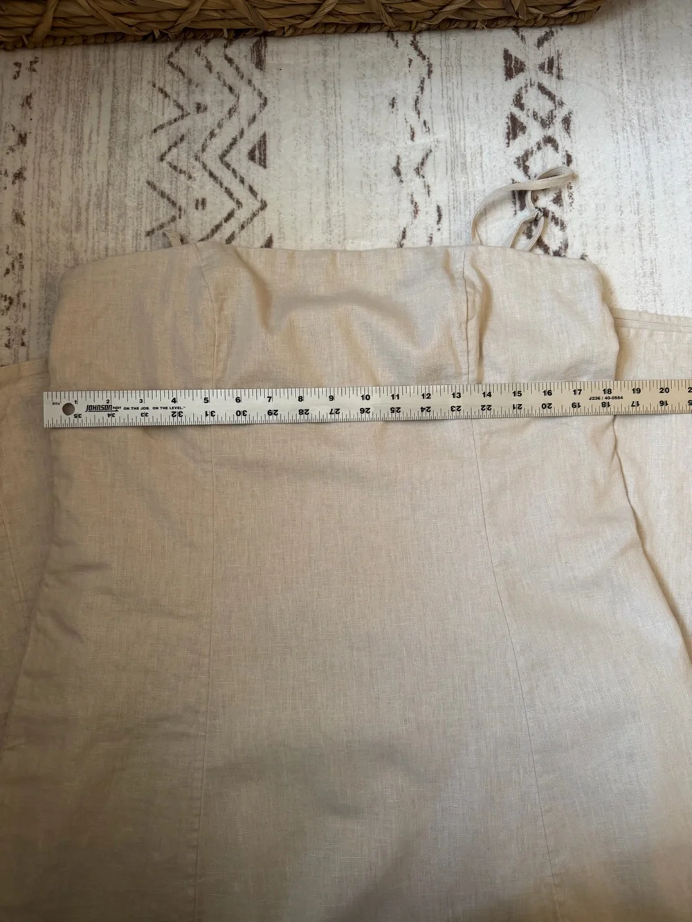 Abercrombie & Fitch Beige Strapless Maxi Dress Tall
